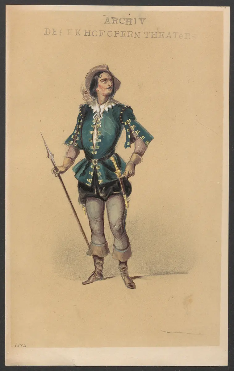 Méline, oder Die Nymphe des Tales, Suchtitel: Meline, oder Die Nymphe des Tales, Titel der Serie: Figurinen des k.k. Hofoperntheaters