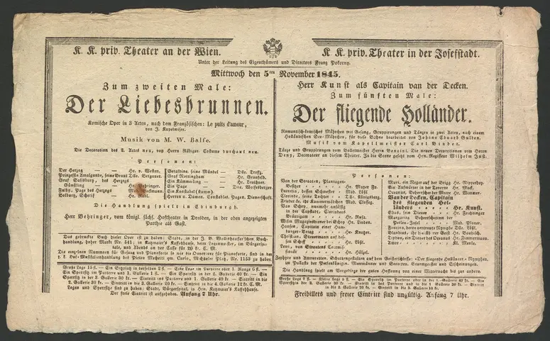 Der Liebesbrunnen, Der fliegende Holländer