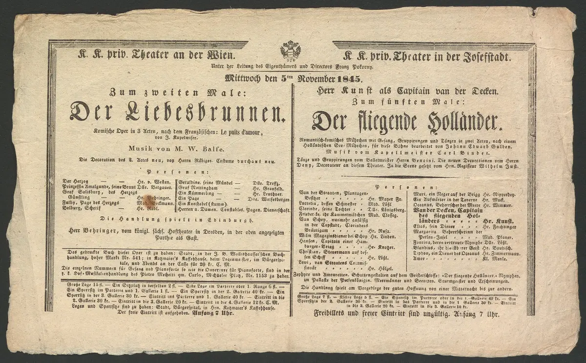 Der Liebesbrunnen, Der fliegende Holländer
