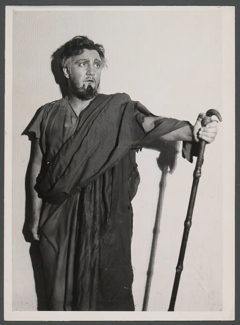 Max Lorenz, Verweis auf Stücktitel: Der Bettler Namenlos