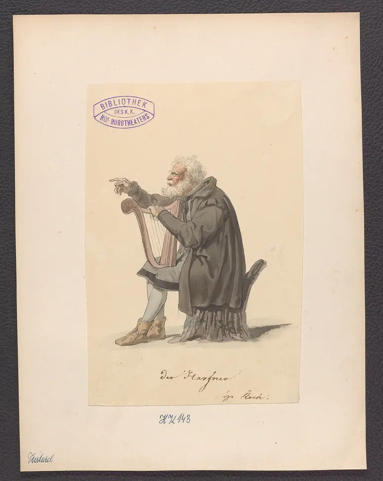 Turturell, Titel der Serie: Figurinen des k.k. Hof-Burgtheaters