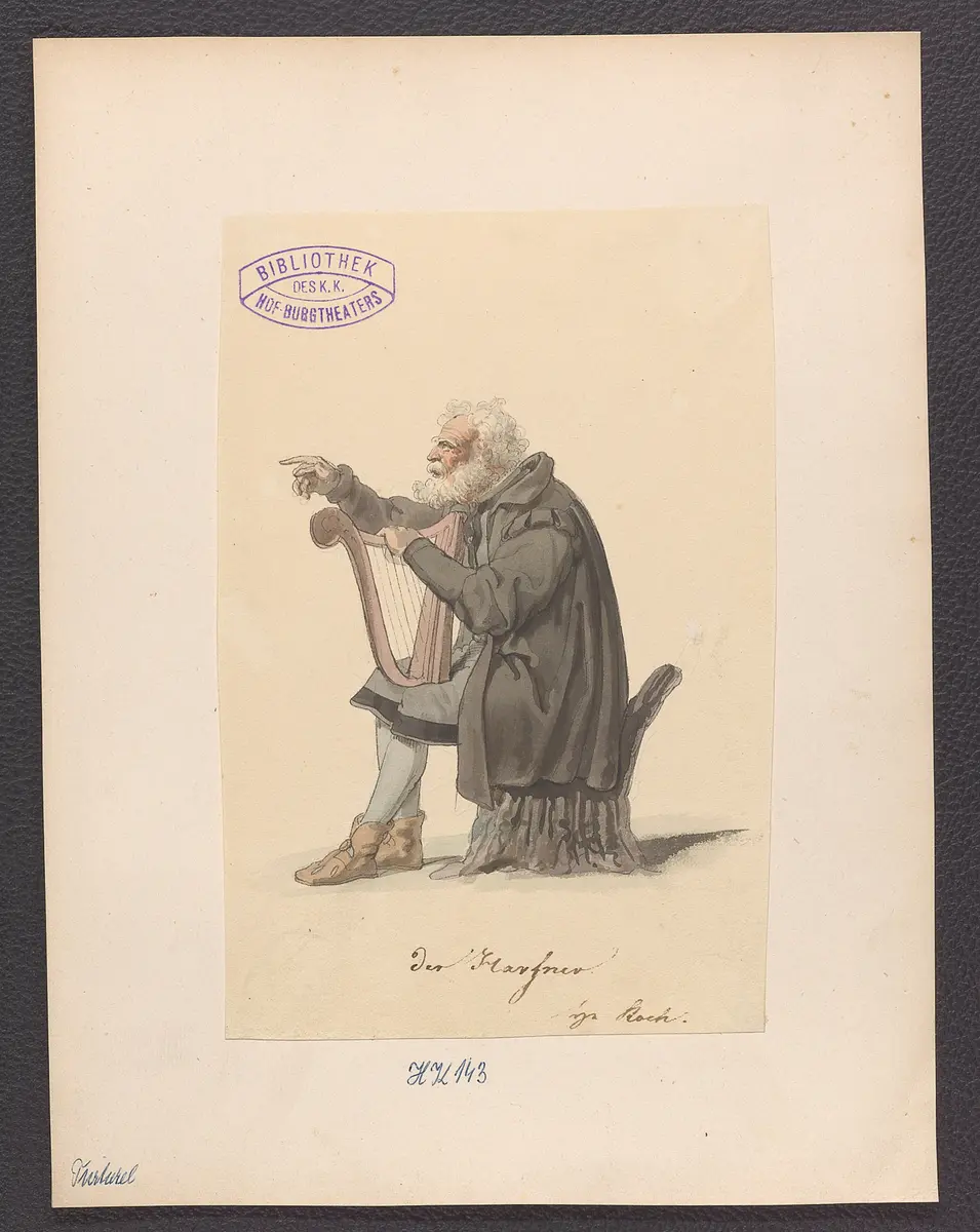 Turturell, Titel der Serie: Figurinen des k.k. Hof-Burgtheaters