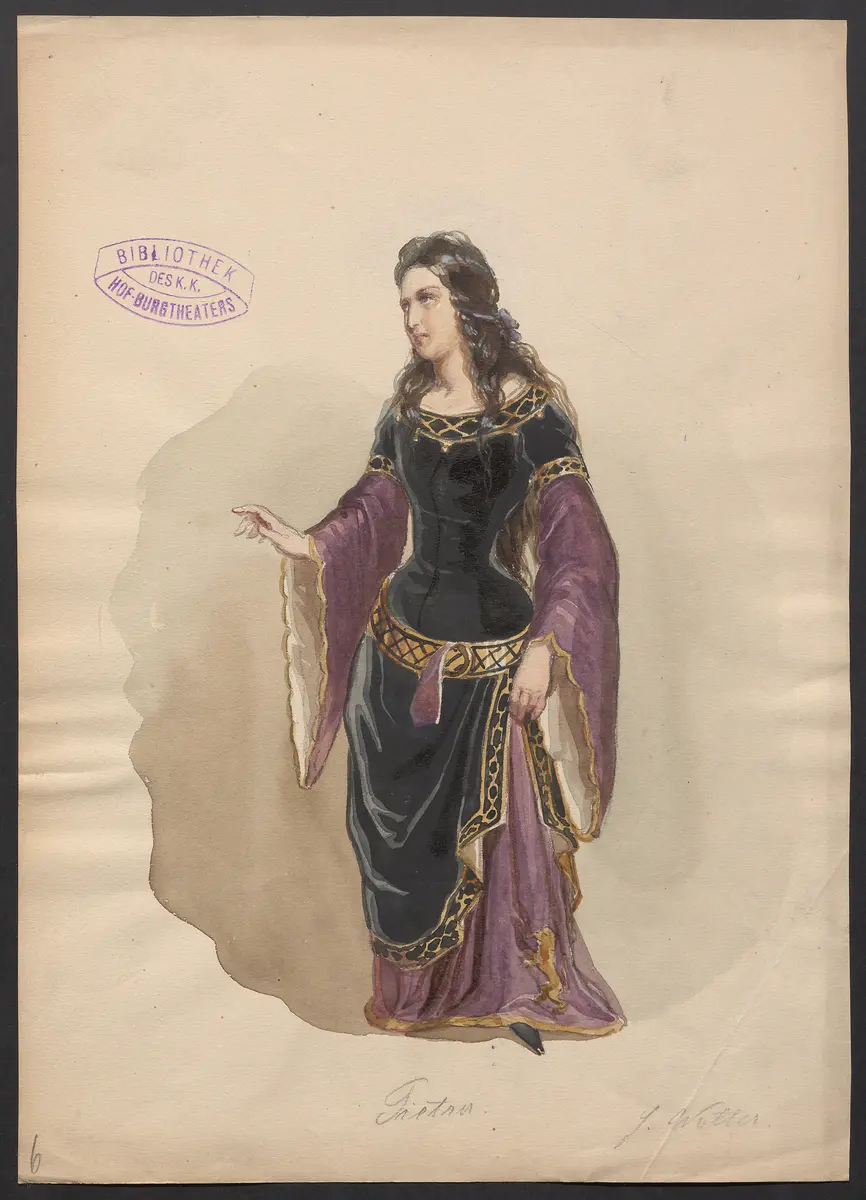 Pietra, Titel der Serie: Figurinen des k.k. Hof-Burgtheaters