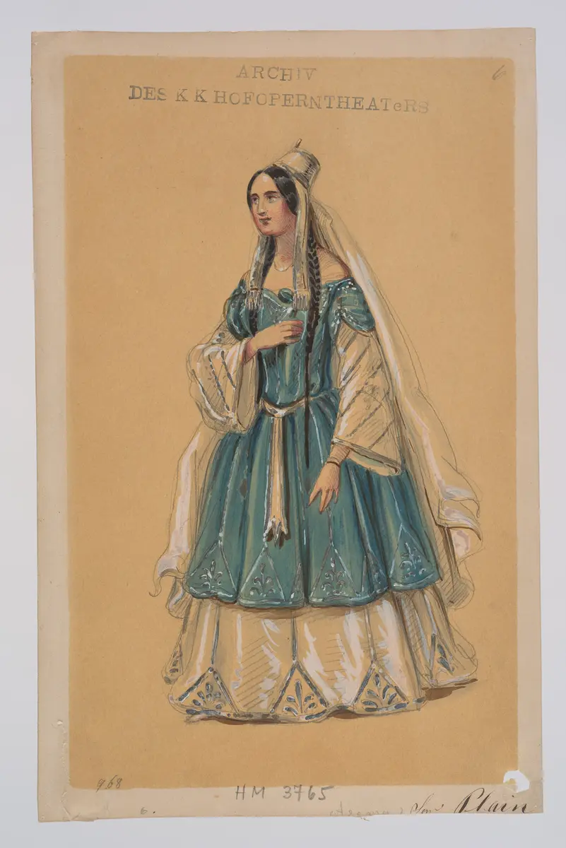 Semiramis, Originaltitel: Semiramide, Titel der Serie: Figurinen des k.k. Hofoperntheaters