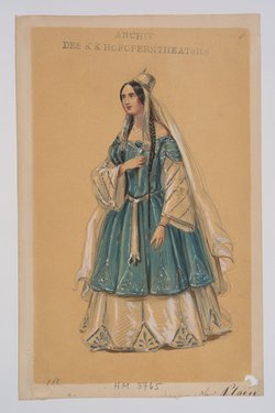Semiramis, Originaltitel: Semiramide, Titel der Serie: Figurinen des k.k. Hofoperntheaters
