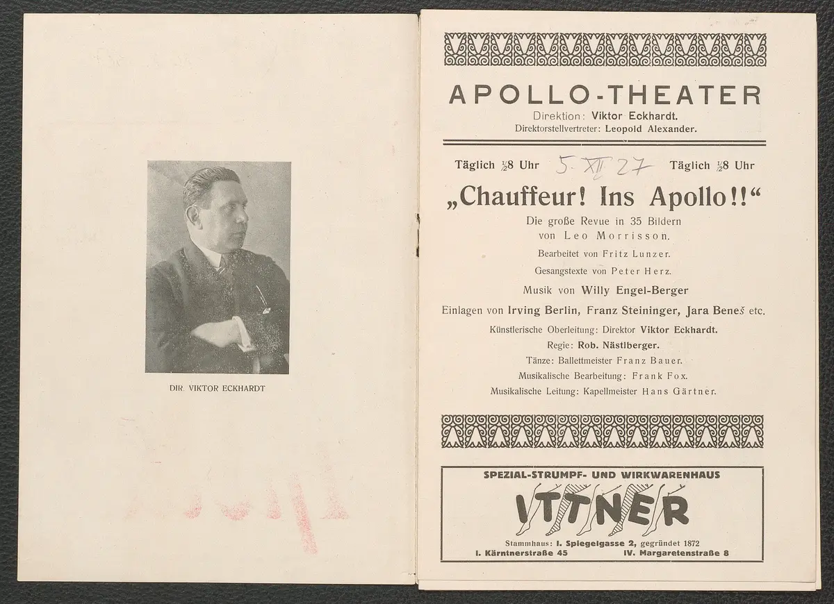 Chauffeur! Ins Apollo!