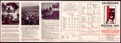 Salzburger Festspiele 1953, Titel in Vorlageform: Salzbourg Festival 1953, Verweis auf Stücktitel: Der Prozess, Verweis auf Stücktitel: Cosi fan tutte, Verweis auf Stücktitel: Don Giovanni, Verweis auf Stücktitel: Die Hochzeit des Figaro, Verweis auf Stücktitel: Der Rosenkavalier, Verweis auf Stücktitel: Jedermann, Verweis auf Stücktitel: Julius Cäsar
