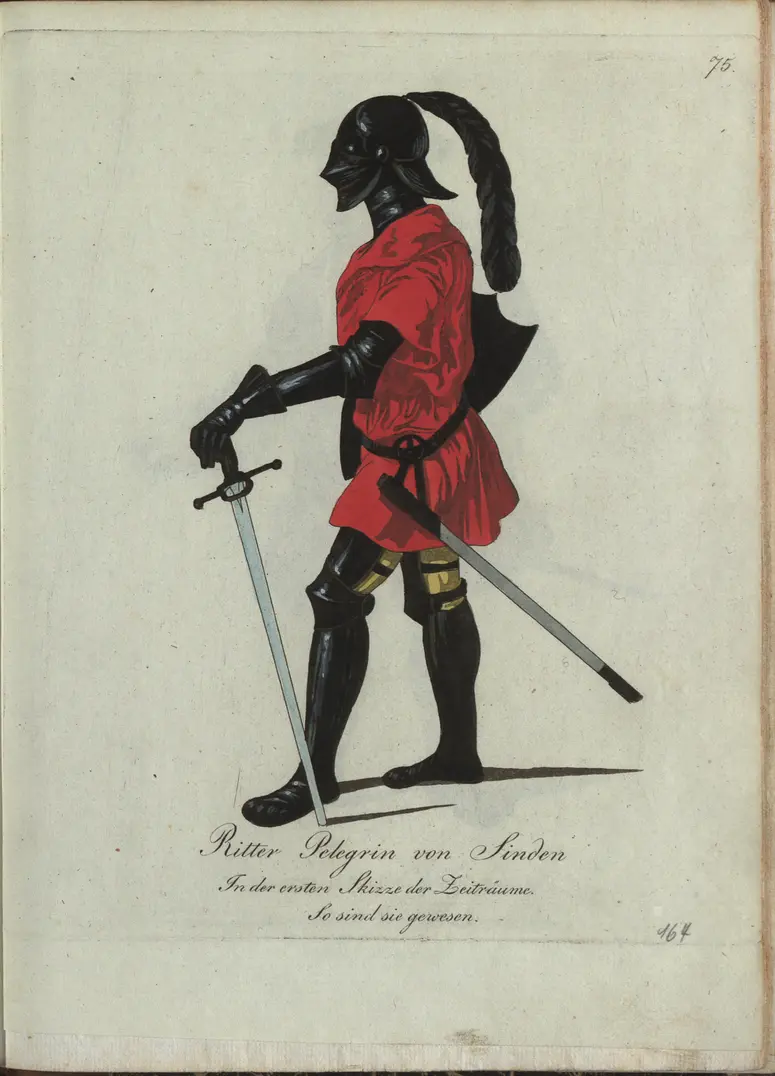 Die Zeiträume, Originaltitel: Die Zeitalter, Untertitel: So sind sie gewesen im Jahre 1498, Titel der Serie: Auswahl schöner Costumes für Theater- und Ball-Anzüge