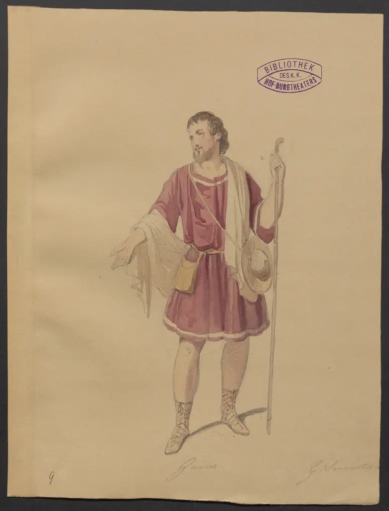 Die Fabier, Titel der Serie: Figurinen des k.k. Hof-Burgtheaters