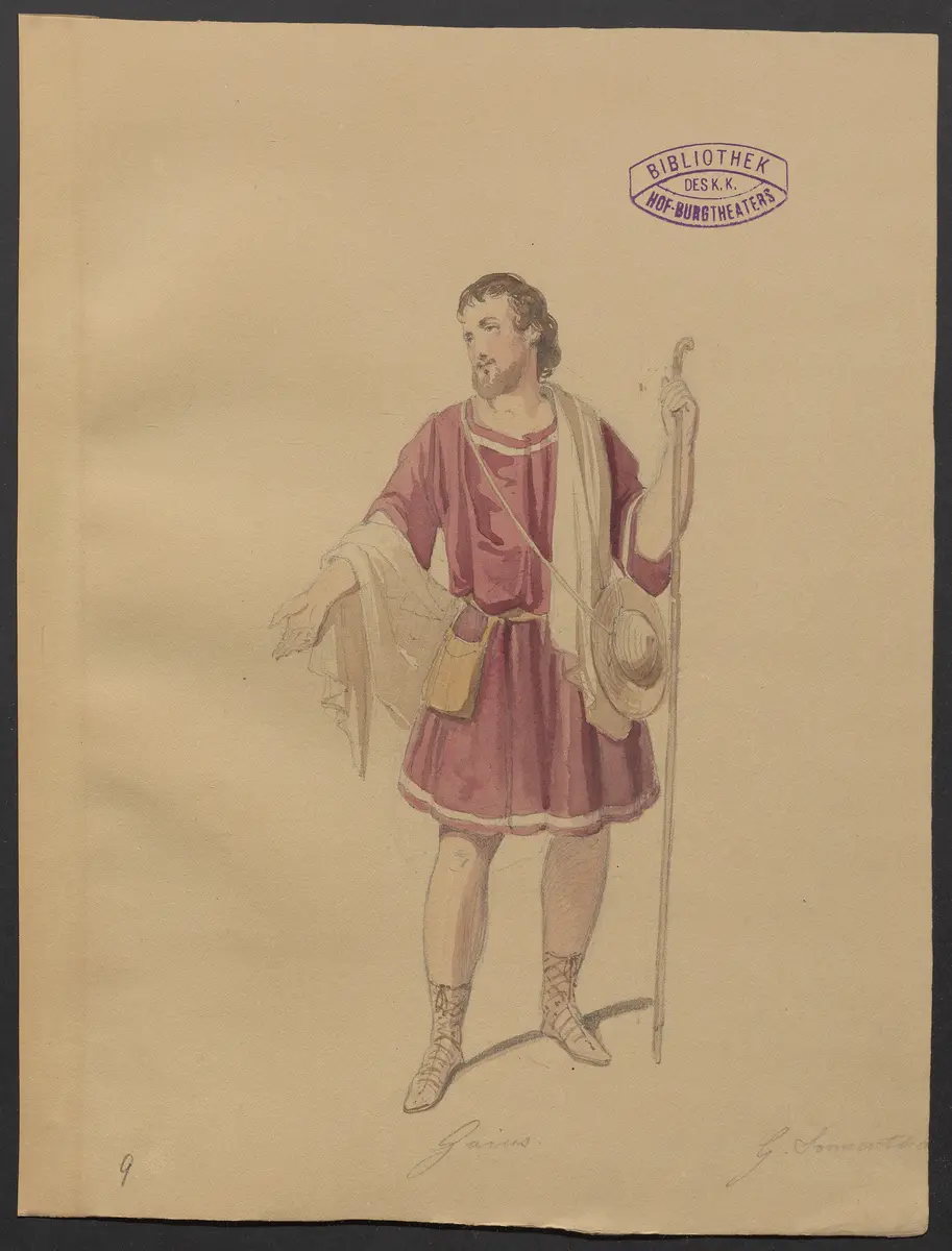 Die Fabier, Titel der Serie: Figurinen des k.k. Hof-Burgtheaters