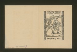 Jedermann, Titel in Vorlageform: Jedermann. Das Spiel vom Sterben des reichen Mannes