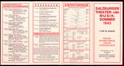 Salzburger Festspiele 1943, Verweis auf Stücktitel: Die Zauberflöte, Verweis auf Stücktitel: Arabella, Verweis auf Stücktitel: Iphigenie auf Tauris, Verweis auf Stücktitel: Der Meineidbauer, Verweis auf Stücktitel: Der G'wissenswurm