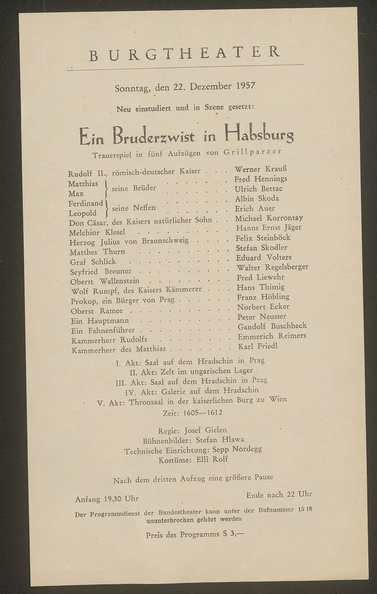 Ein Bruderzwist in Habsburg