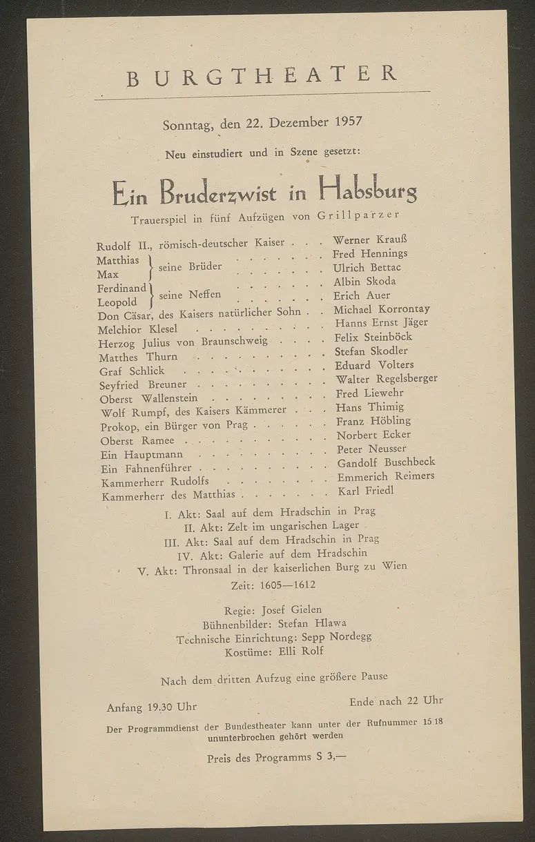 Ein Bruderzwist in Habsburg