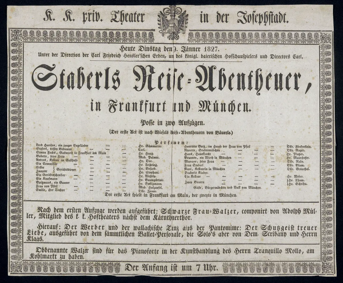 Staberls Reise-Abentheuer in Frankfurt und München