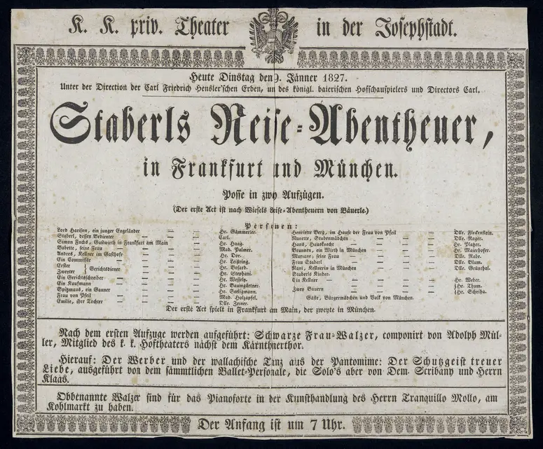 Staberls Reise-Abentheuer in Frankfurt und München