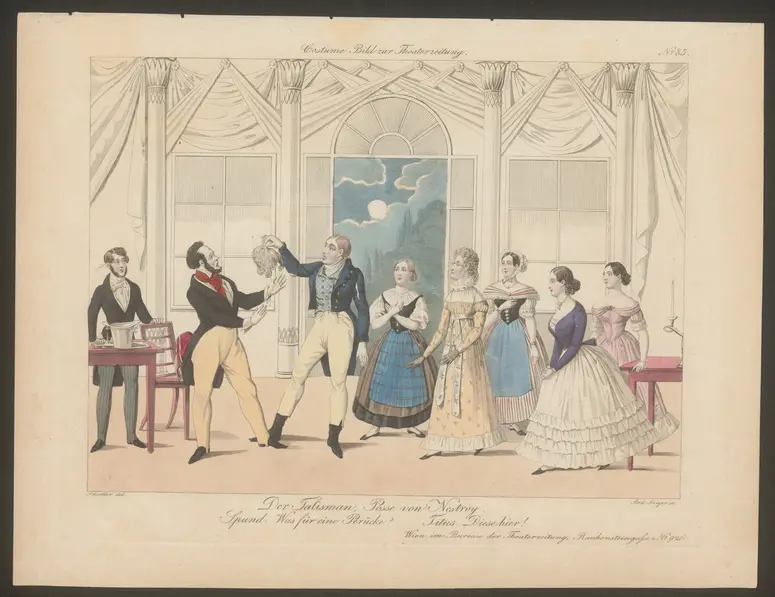 Der Talisman, Titel der Serie: Costume-Bild, Name der Zeitschrift: Wiener Theaterzeitung