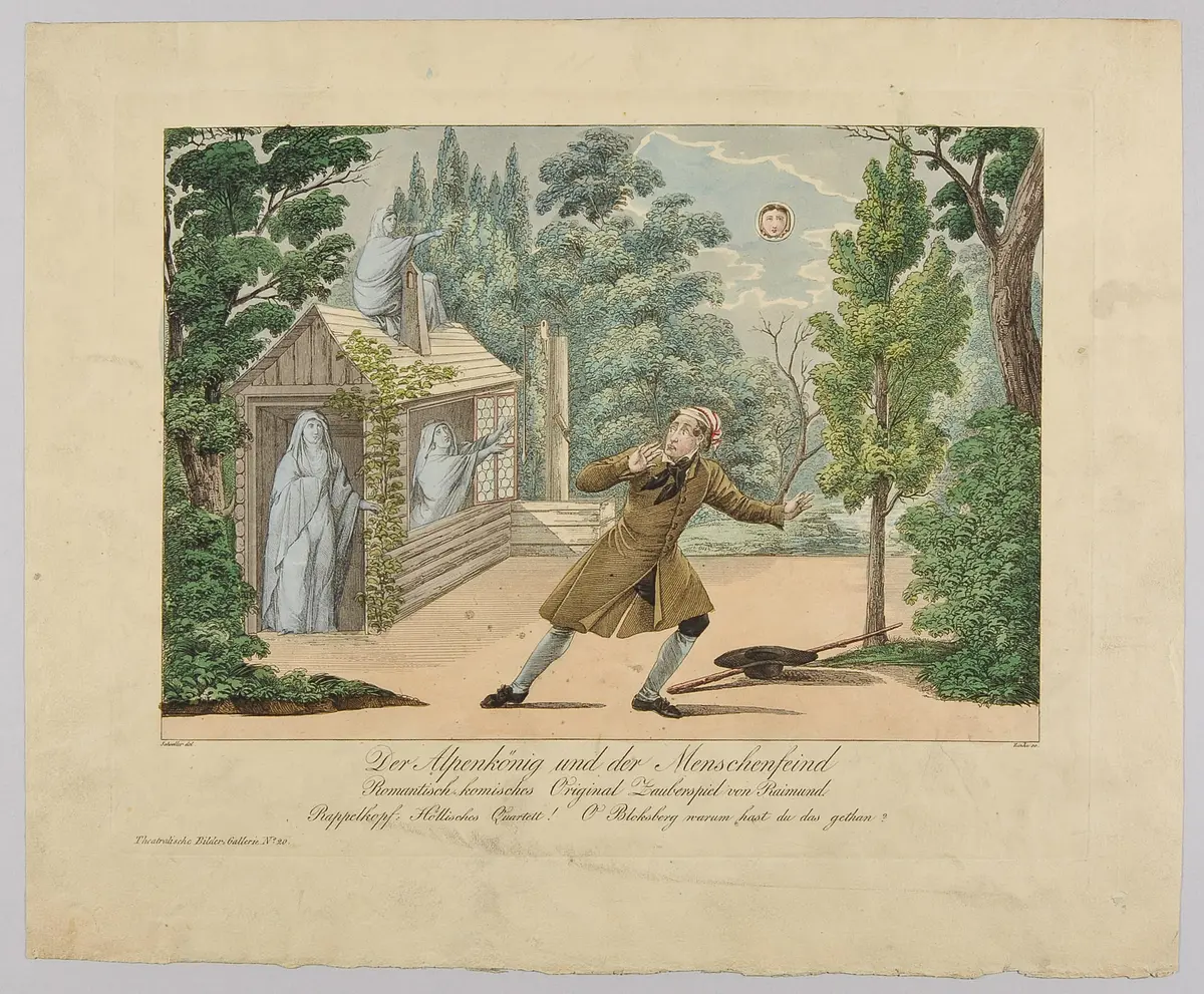 Der Alpenkönig und der Menschenfeind, Titel der Serie: Theatralische Bilder-Gallerie, Name der Zeitschrift: Wiener Theaterzeitung