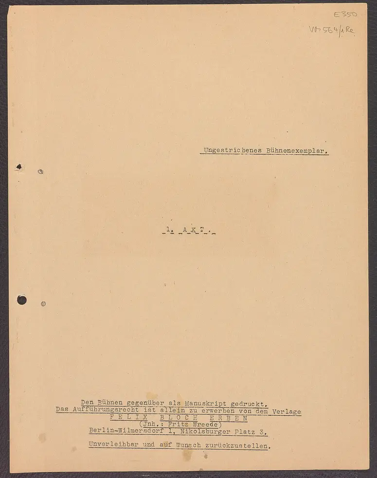 Phaea. 1. Akt