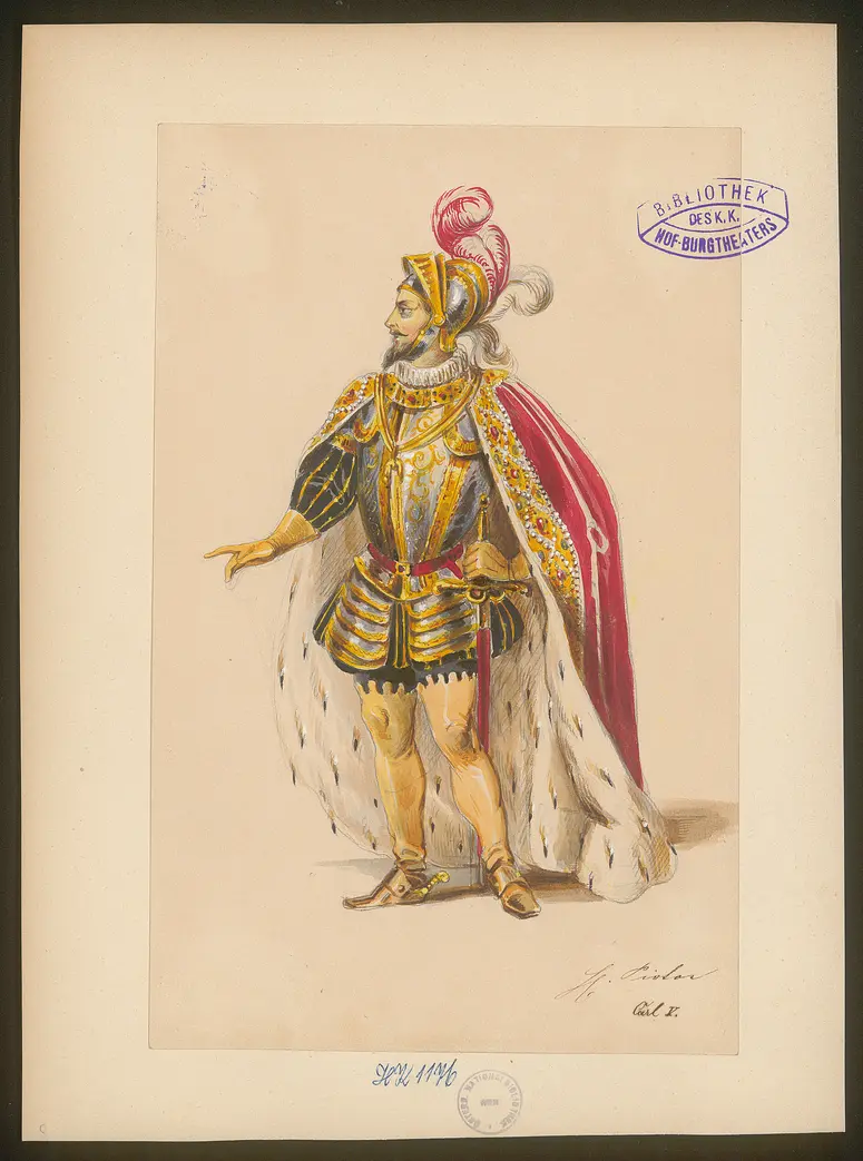 Ludovico, Originaltitel: The Duke of Milan, Titel der Serie: Figurinen des k.k. Hof-Burgtheaters