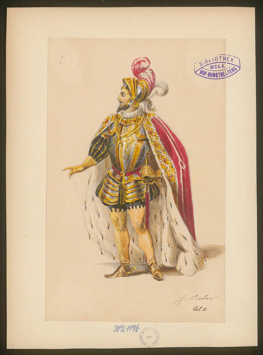 Ludovico, Originaltitel: The Duke of Milan, Titel der Serie: Figurinen des k.k. Hof-Burgtheaters