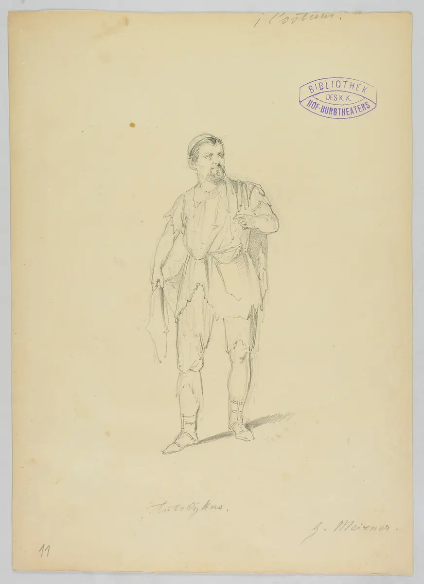 Ein Wintermärchen, Originaltitel: The Winter's Tale, Titel der Serie: Figurinen des k.k. Hof-Burgtheaters