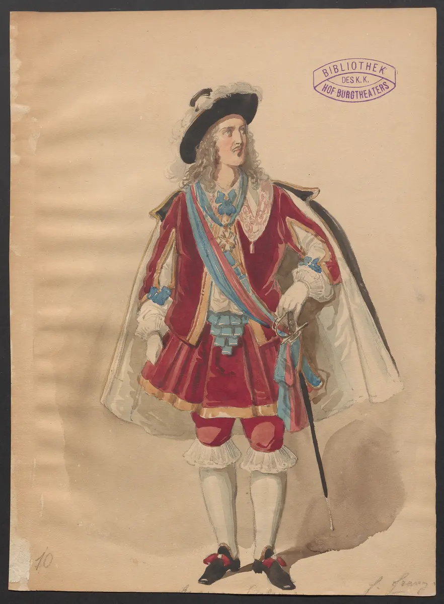 Prinzessin Montpensier, Titel der Serie: Figurinen des k.k. Hof-Burgtheaters