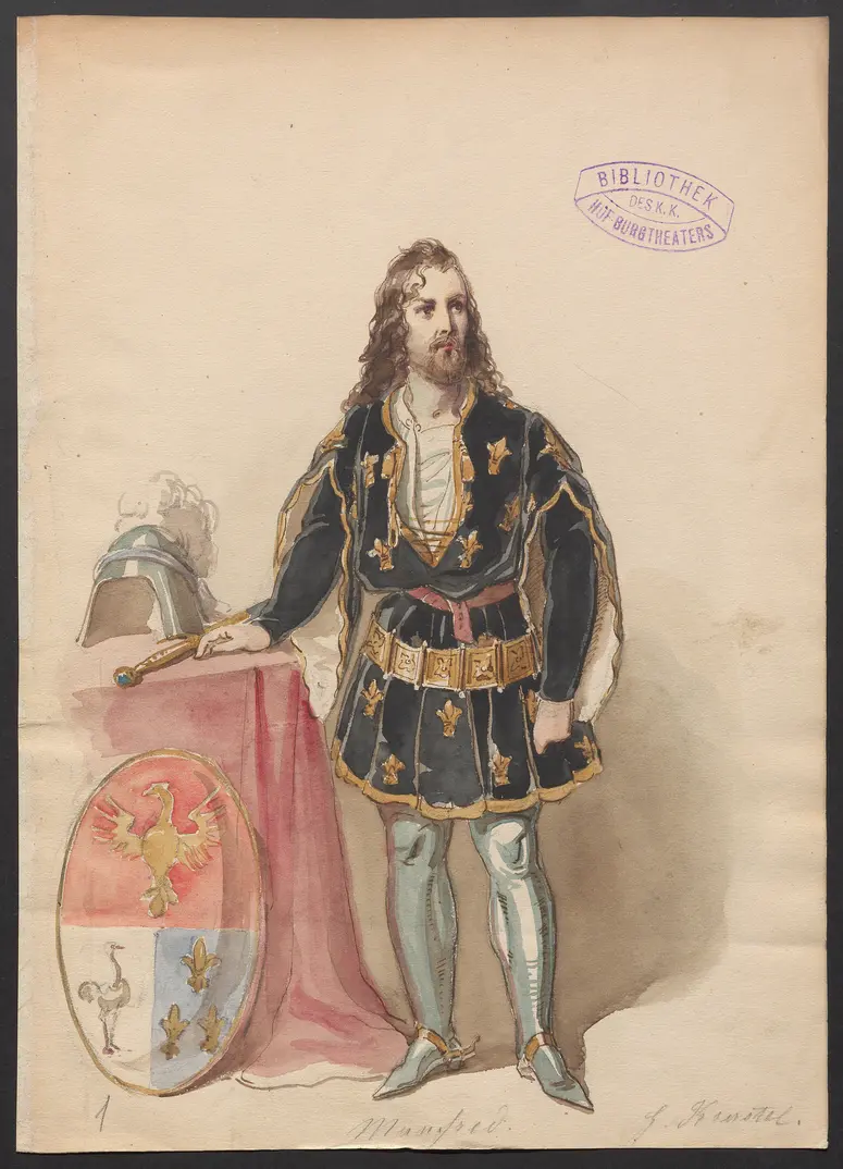 Pietra, Titel der Serie: Figurinen des k.k. Hof-Burgtheaters