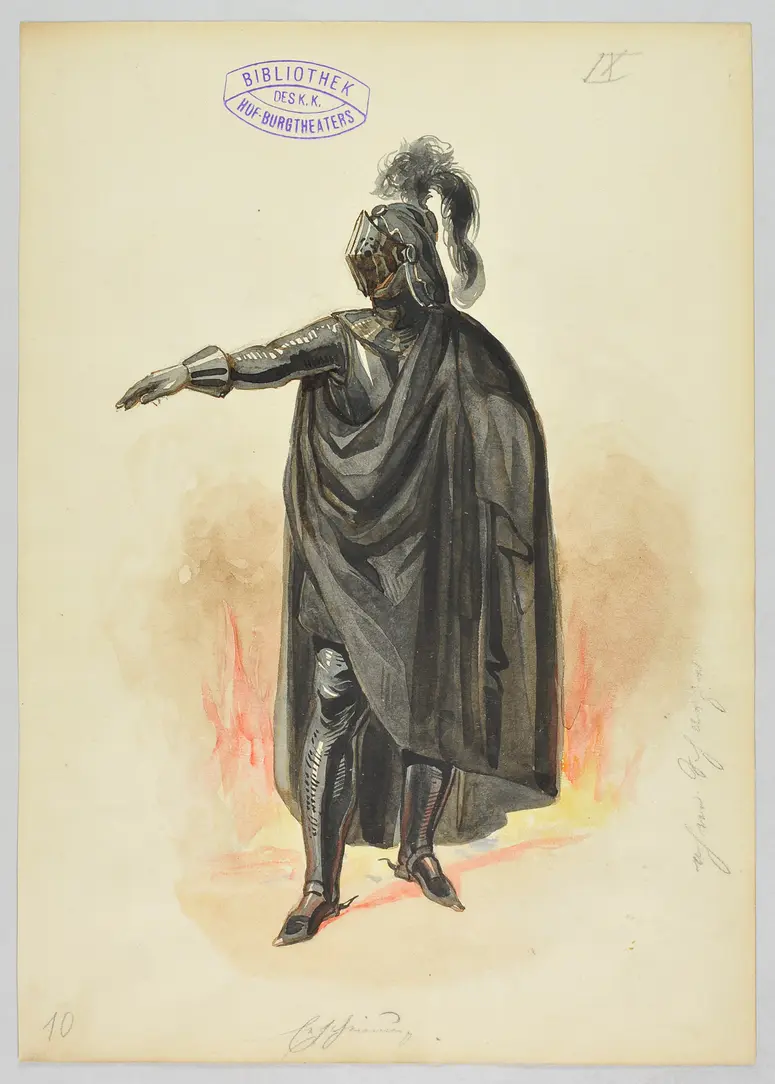 Die Jungfrau von Orleans, Titel der Serie: Figurinen des k.k. Hof-Burgtheaters