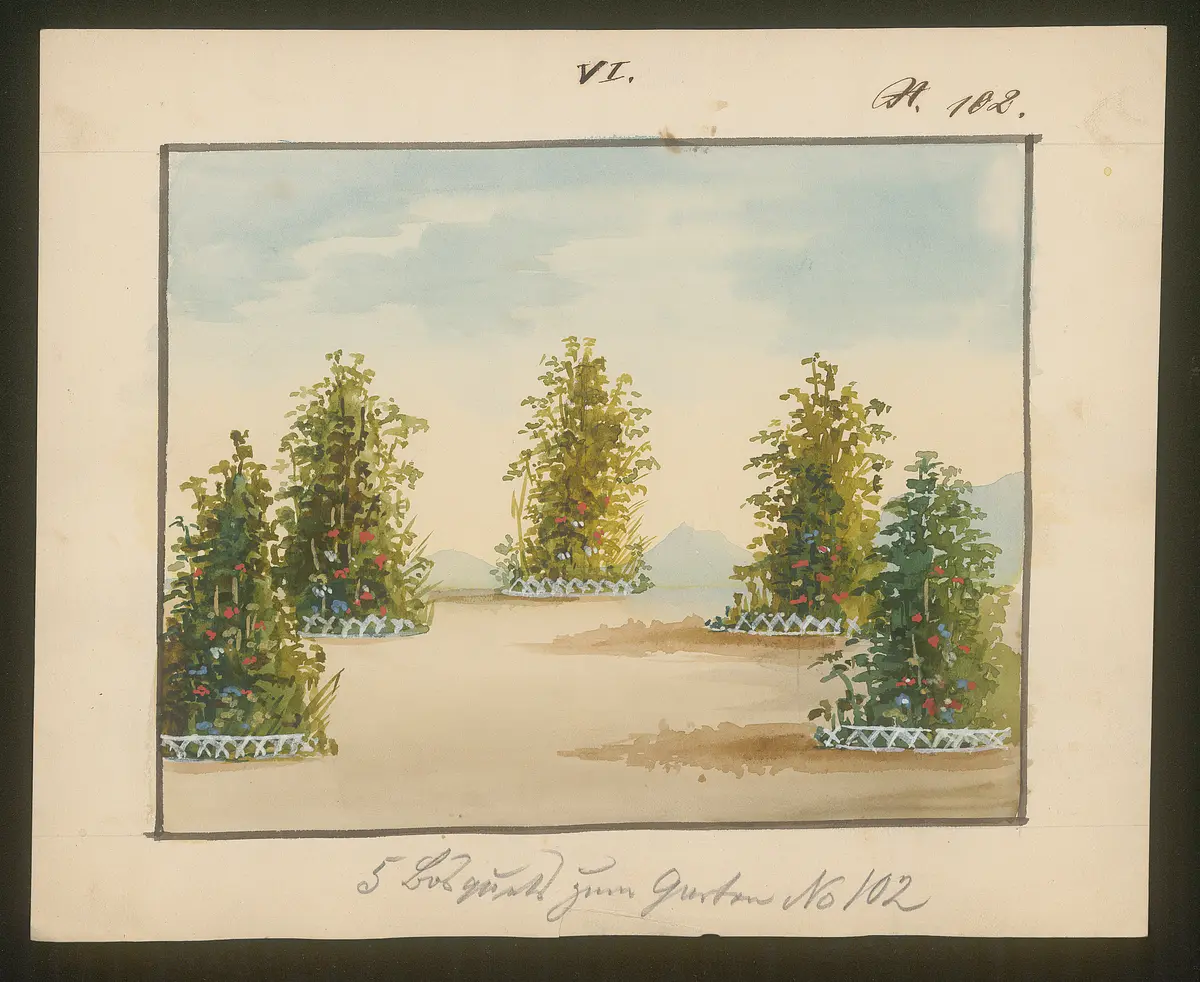 Ein kleiner Roman, Titel der Serie: Dekorationsfundus der Hoftheater (Altbestand aus der ersten Hälfte des 19. Jh.)