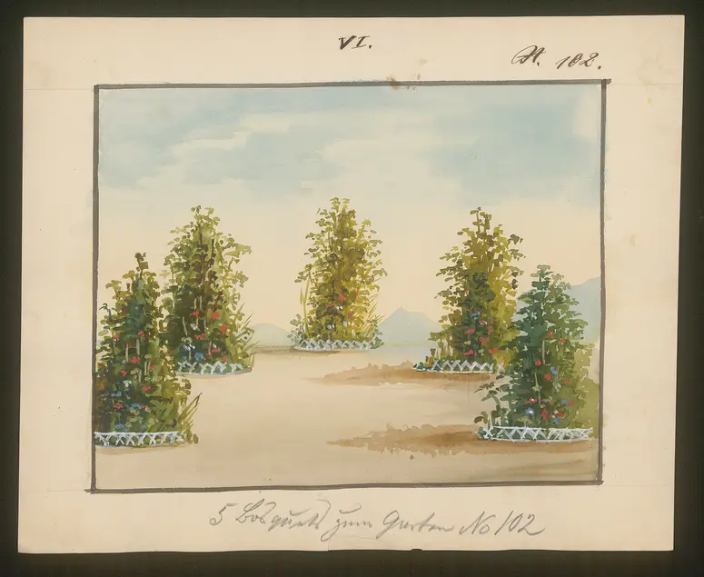 Ein kleiner Roman, Titel der Serie: Dekorationsfundus der Hoftheater (Altbestand aus der ersten Hälfte des 19. Jh.)