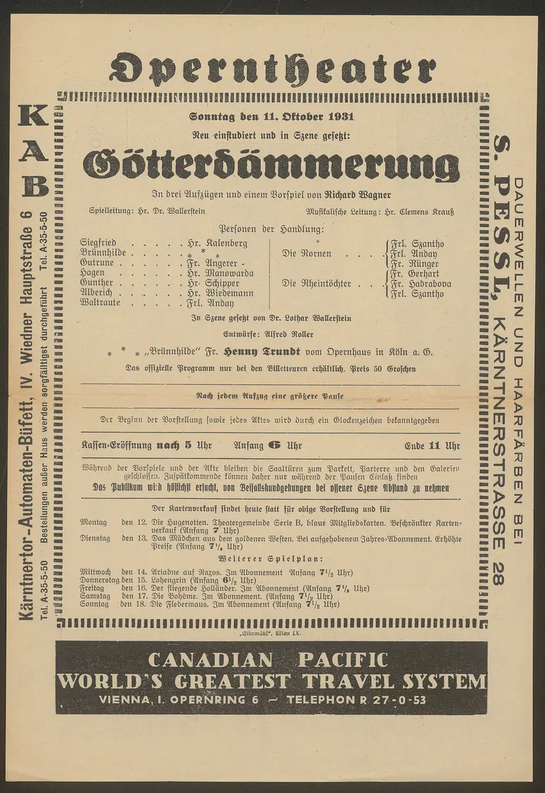 Götterdämmerung, Weiterer Titel: Der Ring des Nibelungen