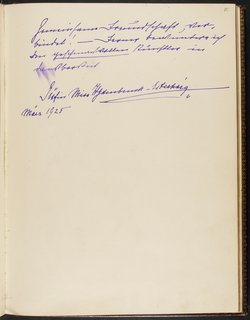 Gästebuch. Atelier Franz-Xaver Setzer, Wien