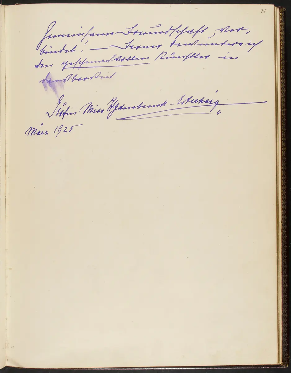 Gästebuch. Atelier Franz-Xaver Setzer, Wien