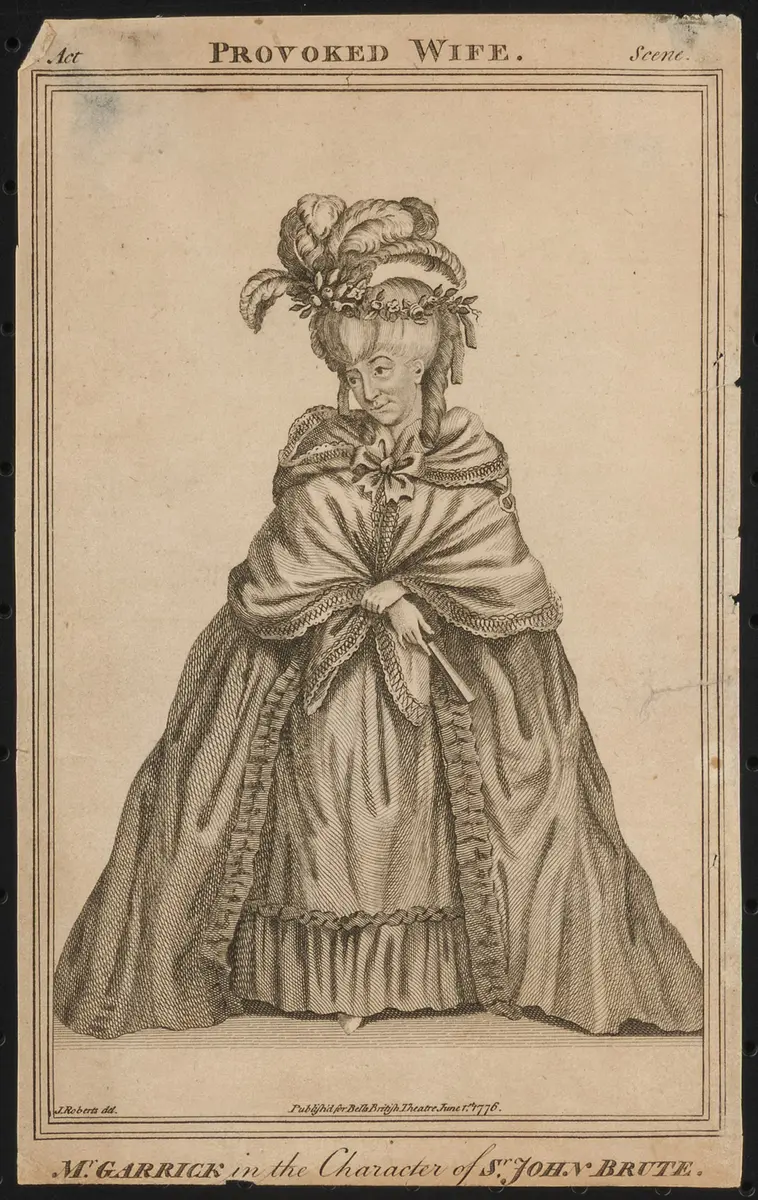 David Garrick, Verweis auf Stücktitel: The Provoked Wife