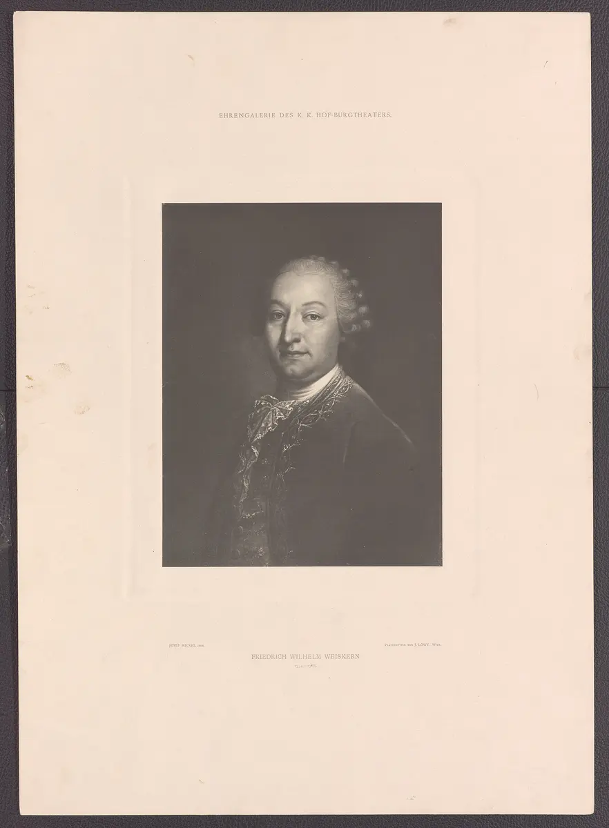 Friedrich Wilhelm Weiskern, Titel der Serie: Ehrengalerie des K.K. Hof-Burgtheaters