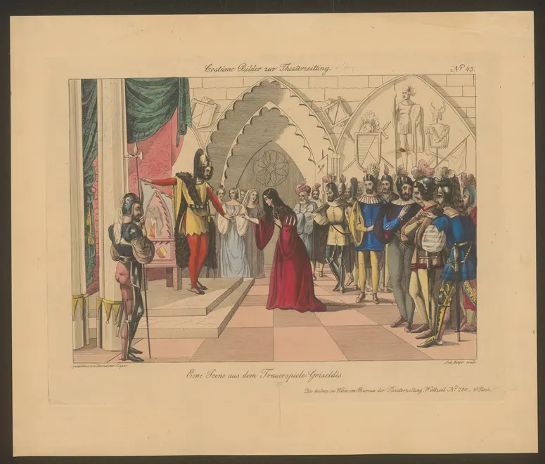 Griseldis, Titel der Serie: Costume-Bild, Name der Zeitschrift: Wiener Theaterzeitung
