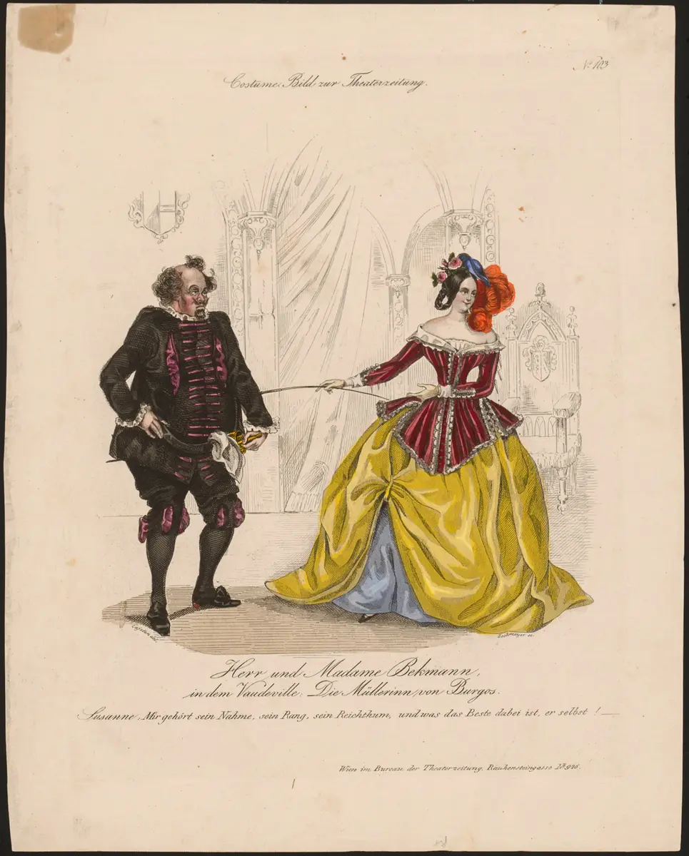 Die Müllerin von Burgos, Titel der Serie: Costume-Bild, Name der Zeitschrift: Wiener Theaterzeitung
