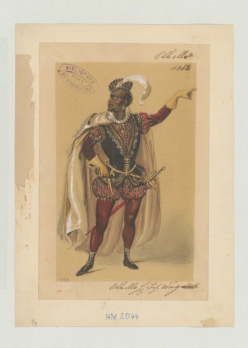 Othello, der Mohr von Venedig, Suchtitel: Othello, Originaltitel: The Tragedy of Othello, the Moor of Venice, Titel der Serie: Figurinen des k.k. Hof-Burgtheaters