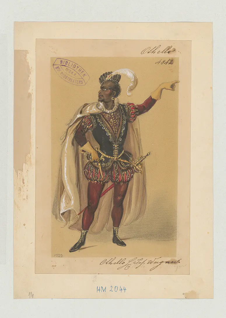 Othello, der Mohr von Venedig, Suchtitel: Othello, Originaltitel: The Tragedy of Othello, the Moor of Venice, Titel der Serie: Figurinen des k.k. Hof-Burgtheaters