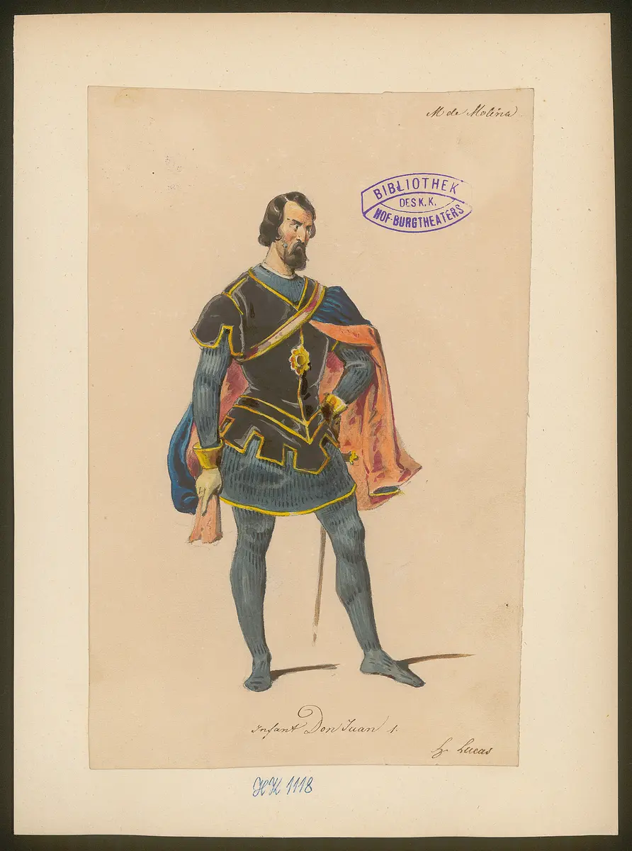 Donna Maria de Molina, Titel der Serie: Figurinen des k.k. Hof-Burgtheaters