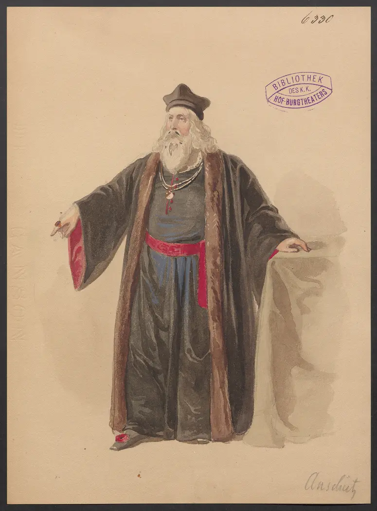 Düweke, Titel der Serie: Figurinen des k.k. Hof-Burgtheaters