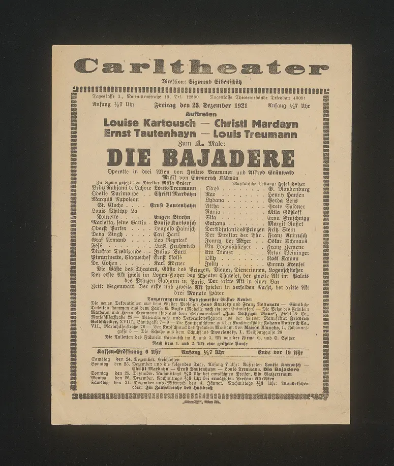 Die Bajadere