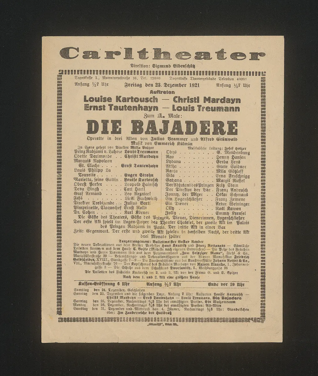 Die Bajadere