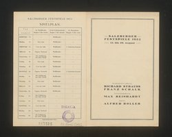Salzburger Festspiele 1922, Verweis auf Stücktitel: Don Juan, Verweis auf Stücktitel: Cosi fan tutte, Verweis auf Stücktitel: Figaros Hochzeit, Verweis auf Stücktitel: Die Entführung aus dem Serail, Verweis auf Stücktitel: Das Salzburger große Welttheater
