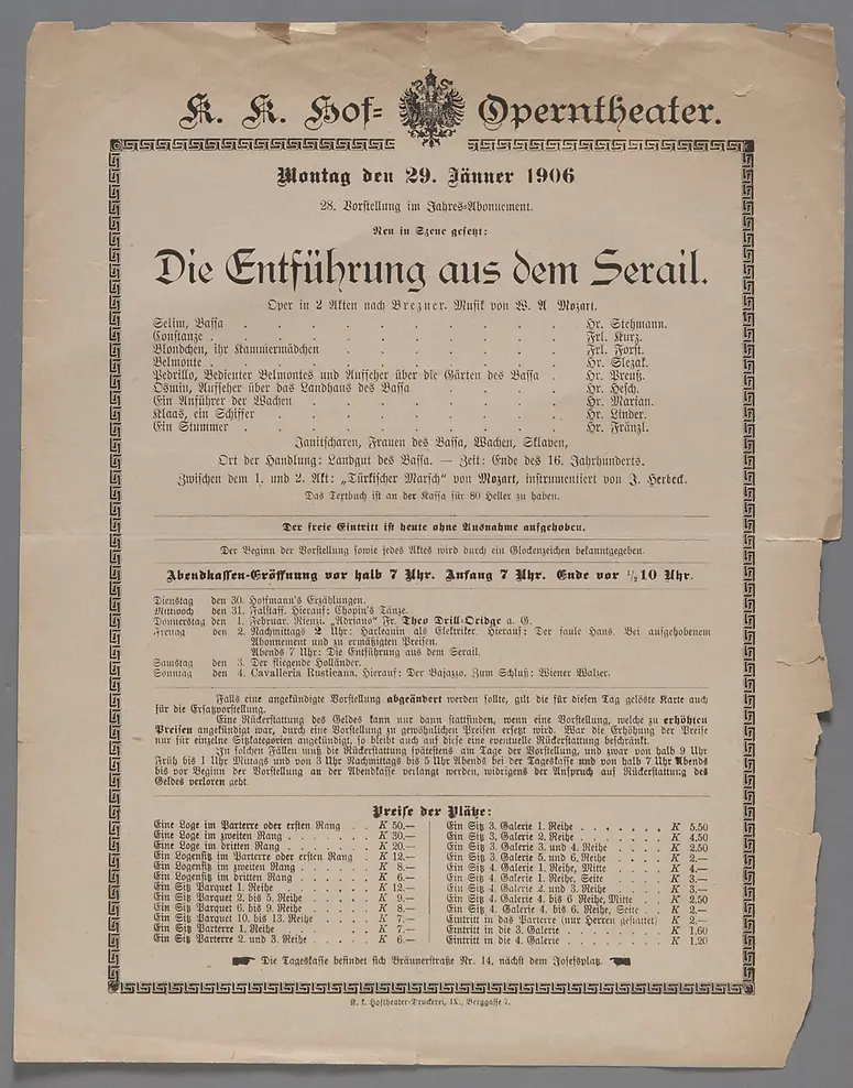 Die Entführung aus dem Serail