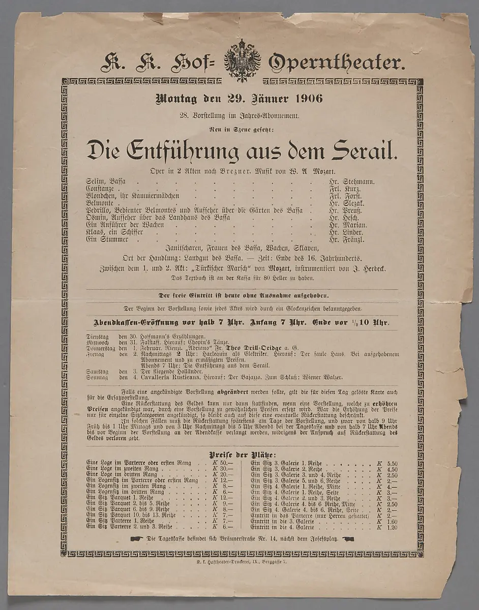 Die Entführung aus dem Serail