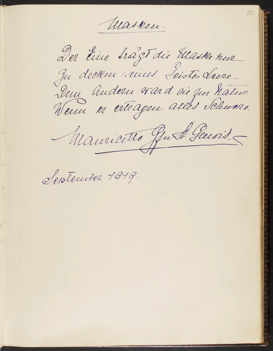 Gästebuch. Atelier Franz-Xaver Setzer, Wien