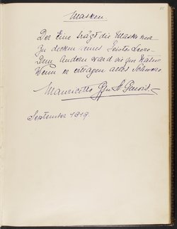 Gästebuch. Atelier Franz-Xaver Setzer, Wien
