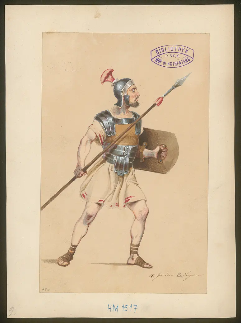 Julius Cäsar, Originaltitel: The Tragedy of Julius Caesar, Titel der Serie: Figurinen des k.k. Hof-Burgtheaters